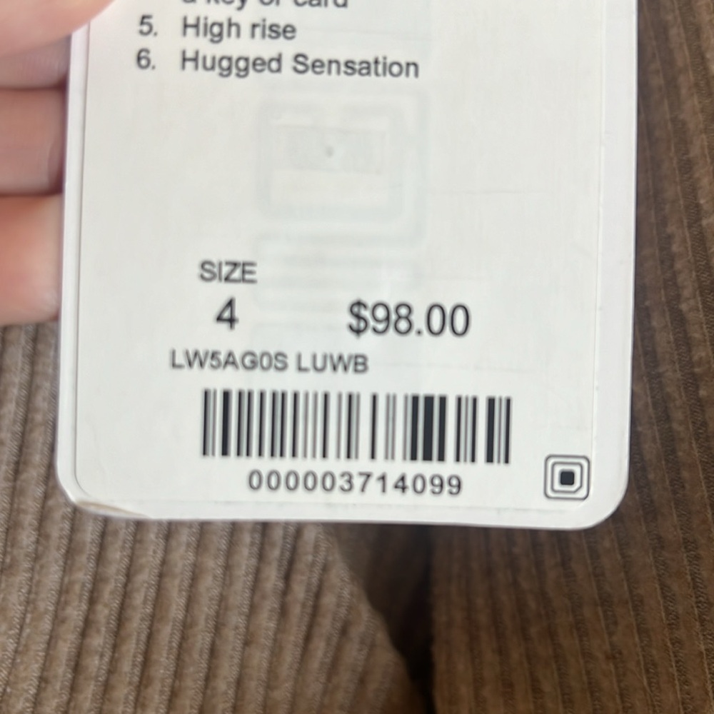 Lululemon Wunder Under legging tight SE HR mesh Sz 4 new NWT black white - Picture 7 of 7